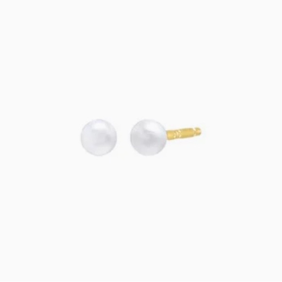 Adina Eden Jewelry - Adina Eden Pearl Stud Earrings